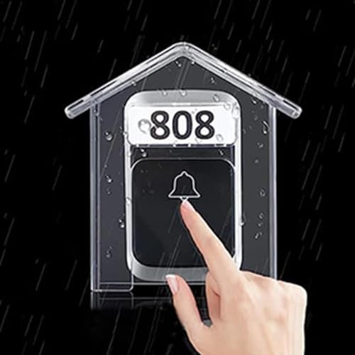 Genérico Funda Impermeable para Timbre de Puerta - Protector de Timbre de Puerta, Caja Protectora para Timbre de Puerta, Estuche Protector para Timbre de Puerta, máquina de Asistencia