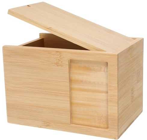STOBAZA Urne FunéRaire en Bambou avec Cadre Photo pour Animaux De Compagnie Petite BoîTe ComméMorative pour Cendres De Chien Et Chat Souvenir Durable