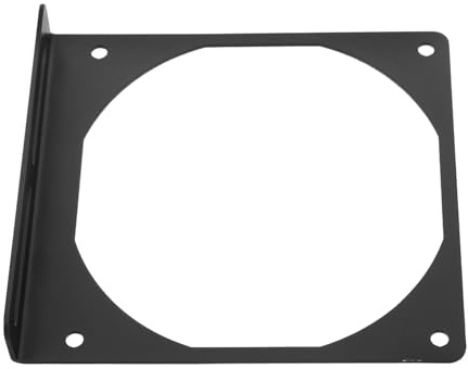 TEHAUX Support de Ventilateur en Fer Noir pour Radiateur D'ordinateur Fixation Robuste et Design Compact, pour Installation de Refroidissement PC