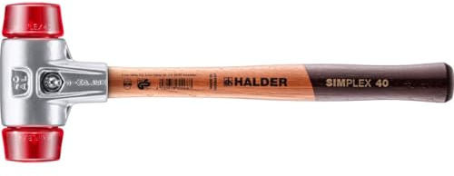 SIMPLEX-Schonhammer, Plastik; mit Aluminiumgehäuse und hochwertigem Holzstiel | D=40 mm | 3106.040