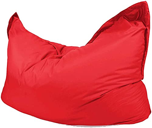 Beautiful Beanbags - Large Kids Big Brother Beanbag Chair - Red | Water-Resistant, Ready-Filled Bean Bag for Indoor or Outdoor Use