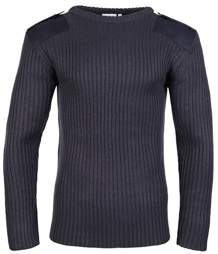 Fort Men's 120 Crew Neck Combat Jumper, Navy Blue, Size 2X-Large UK