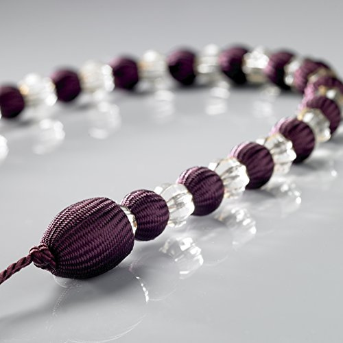 Alan Symonds Earle Beaded Rope Curtain Tie Back, Aubergine