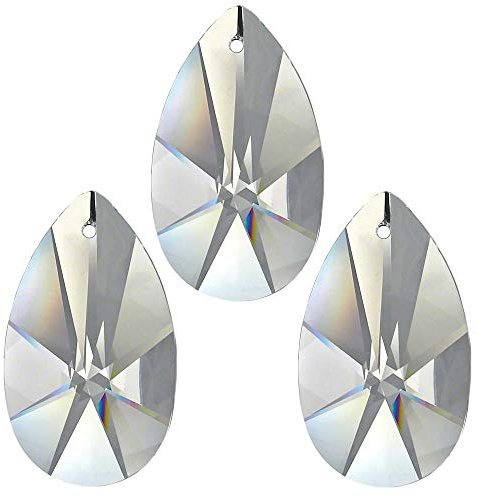 8X Regenbogenkristall Salzburger Sonne 38mm Crystal 30% PbO ~ Kronleuchter Lüster Candelaber Kristallleuchter