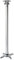 Techly 301597 Supporto a soffitto profess. per proiettori Estensione 110-197 cm Silver