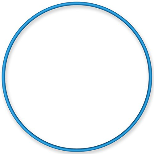 NiroSport Hula Hoop Reifen Aluminium Gymnastikreifen Fitnessreifen, 90 cm (Blau)