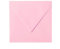 Paper24 25 quadratische Briefumschläge, Feuchtklebung, Kuvert, Briefhülle Rosa