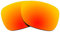 Revant Lentes de Repuesto Compatibles con Gafas de Sol Ray-Ban Justin RB4165 54mm, Polarizados, Rojo Fuego MirrorShield