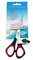 Wedo Schere Edelstahl - Linksh„nder, 6,5 Zoll, 16,0 cm, schwarz/roter Softgriff