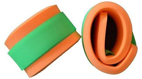 Schwimmbänder Armschwimmer Beinschwimmer 300x80x38mm Starker Auftrieb NEU&Original (Orange) Klettbänder Klettverschluss farblich Sortiert