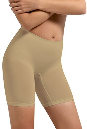 SENSI' Guaina Modellante Contenitiva da Donna, Intimo Senza Cuciture Seamless in Microfibra, Made in Italy (Naturale)