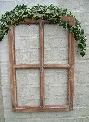 Deko-Impresion Fenster Sprossenfenster Bilderrahmen Wandobjekt, Wanddekoration Holz