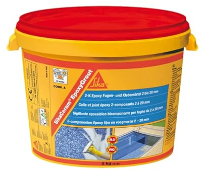 SikaCeram EpoxyGrout - Mortier époxy pour joints de 2 à 20 mm - Sika - 2 kg, Moon