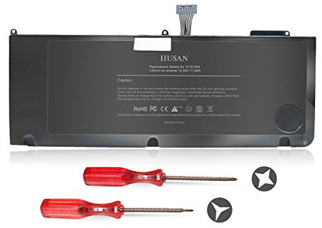 HUSAN A1382 Laptop Battery Compatible for MacBook Pro 15 inch A1286 (only for Early/Late 2011, Mid 2012), fit MC721LL/A MC723LL/A 661-5844 020-7134-A (7200 mAh)