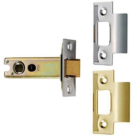 Eurospec TLS Heavy Sprung (Heavy Duty) Tubular Mortice Door Catch Latch, Designed To Be Used With Unsprung Door Handles, Suitable For 30 & 60 Minute Fire Doors (3 - 76mm)