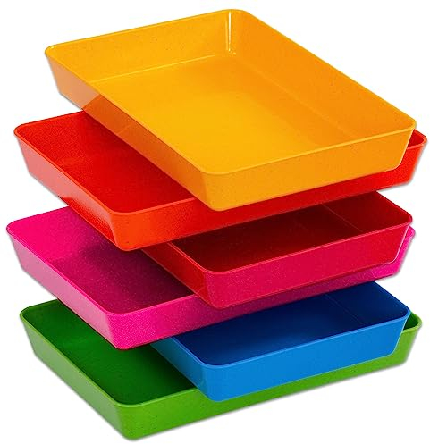 Betzold Materialschalen-Set aus treeNside-Material - 6er-Set Bastelschalen Kindergarten