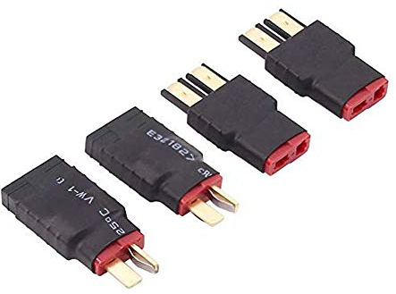 2 Paar RC Lipo Ladegerät Conversion Adapter TRX zu Deans T Männlichen Weiblich Stecker Für TRAXXAS S E Slash Universal