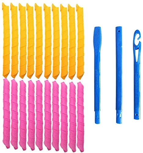 Lockenwickler 40 Stück Curler, Magic Spiral Curls Lockenwickler, Lockenwickler Curler über Nacht Damen Ohne Hitze, für Lange Mittellanges Schöne Natürliche Locken