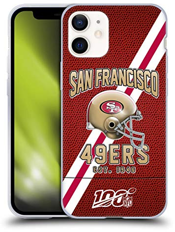 Head Case Designs Offizielle NFL Football Streifen San Francisco 49ers Logo Art Gelhülle [Militärischer Schutzgrad] Kompatibel Mit Apple iPhone 12 Mini Und Kompatibel Mit MagSafe