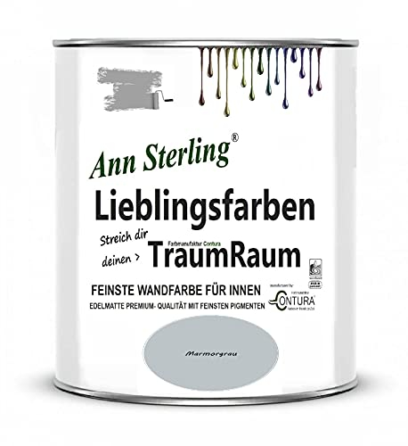 Ann Sterling Wandfarbe Innenraumfarbe Lieblingsfarben Color Farbe Innenfarbe Deckenfarbe (Marmorgrau)