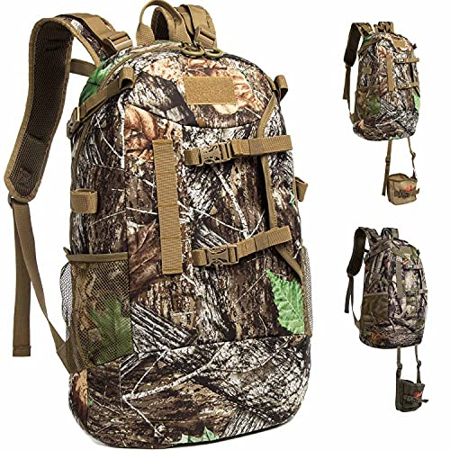 MARITTON Hunting Backpack,Durable Hunting Pack with Bow and Rifle Carry System for Camping,Hunting,Hiking., Camo-khaki, L, Hiking