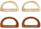 Gotetiso Taschengriffe 4 Stück Holzgriffe für Taschen Taschengriff Taschengriff Handtasche Holztasche Griff Handtasche Griff Taschengriffe Holz Holzgriffe für Taschen Tasche Griff für Taschen