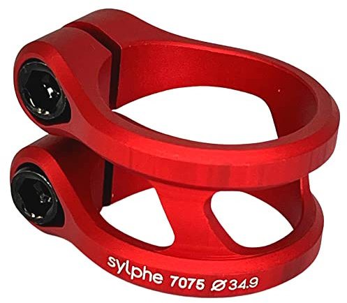 Fantic26 Ethic DTC Stunt-Scooter Clamp Park Trick Tret Roller Ersatz Klemme Sylphe Sticker (Rot, 35mm)