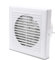 Randaco Badlüfter Ø 100mm Mit Ruckstauklappe Wandventilator Lüfter mit nachlauf, badezimmer Abluft Ventilator Küche WC Bad Lüfter, Weiß, Leiser Betrieb Ventilator