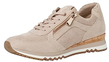 MARCO TOZZI Damen Sneaker, flacher Absatz, Wechselfußbett, weiches FEEL ME Fußbett, ideal für Business und Freizeit
