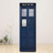 NICEWL 3D-Tür-Wandbilder, zum Abziehen und Aufkleben, Dekoration, Aufkleber, Polizeibox, blau, Tardis, riesig, Fantasy-Kunst, Leinwand, Tapete, abnehmbares Kunstposter (60 x 194 cm), 60x194cm