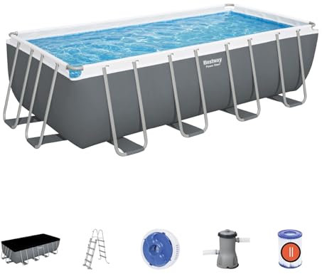 Bestway, Power Pro Pool Max Swimming Pool, Large Swimming, Above Ground Pool, 16ft