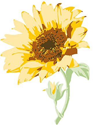 Sizzix mehrlagige klare Stempel, 6 Stück, Sonnenblumenstiel von Olivia Rose | 665975 | Kapitel 4 2022 Stamps, Sunflower Stem, One Size