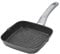 STONELINE GOURMUNDO Bistecchiera 16x16 cm, 2 Beccucci, Padella Grill Padella Griglia, Rivestimento Antiaderente con Vere Particelle di Pietra, a Induzione, Tutti i Piani Cottura