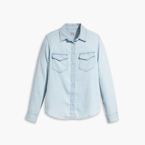 Levi's Women's Iconic Western Shirt, Cool Poole, S