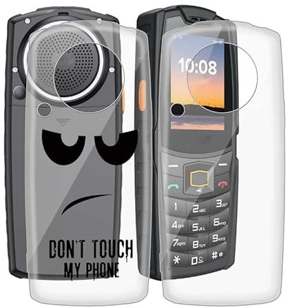 WIMSPEED Hülle für AGM M7 (2.40 Zoll), 2 Stück Stoßfest Anti-Kratzer Handyhülle Case Ultradünne Flexible Silikon TPU Bumper Schutzhülle Cover für AGM M7 - Clear + Nicht Tasten
