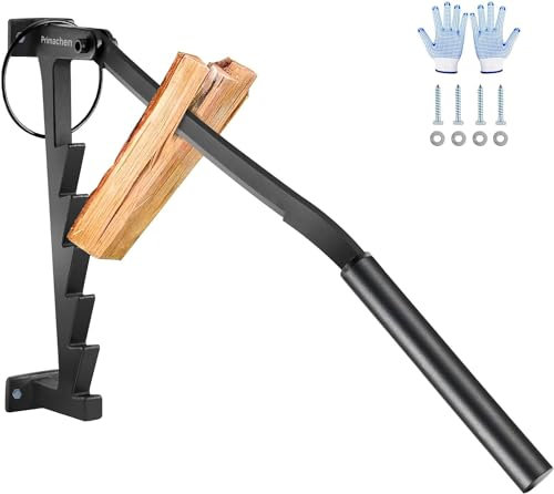 Primachen Kindling Splitter for Wood, Wall Mounted Manual Kindling Wood Splitter, Small Hand Wood Splitter for Indoor Outdoor