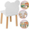 PlayPals Furniture Kleiner Holzstuhl für Kinder Kinderstuhl- Stühlchen- Sitzhocker,52x 25x 25cm und Einer Sitzhöhe von 27 cm, für EIN 3,4,5,6,7 Jahre,natürliche Kindersitzmöbel