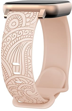 TOPsic Armband Kompatibel mit Amazfit GTS 4, 20mm Silikon Sportarmband Gravierte Muster Ersatzarmband für Amazfit GTS 2 Mini/GTS 2/GTS 2e/GTS 3/Amazfit Bip/Bip U/Amazfit Bip U Pro/Amazfit GTR 42mm