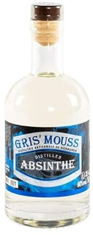 Absinthe Blanche Distillerie Gris'Mouss - Bouteille de 70cl à 60% - Produits-Normandie