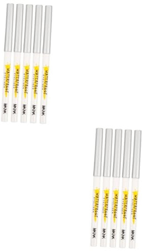 Beaupretty 10 Pcs White Lying Silkworm Pen Eyeshadow Pencil Crayons Cream Eyeshadow White Eye Pencil White Eye Shadow Pencil Eyeliner Eyeshadow Crayon Brighten Girl Eye Makeup Pencil Abs