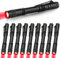 MVIOCS Linternas LED rojas, mini, linterna de bolsillo impermeable con clip, pequeñas linternas de luz roja para trabajo, astronomía, aviación, observación nocturna (paquete de 10 luces rojas)
