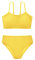 Mädchen 2 Stück Badeanzug Solid Spaghetti Strap Bikini Sets Strand Badeanzug Bademode für Teenager Kinder