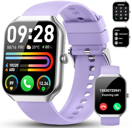 Motast Smartwatch für iOS Android, 115+ Sportmodi Fitnessuhr Damen Herren, 1,96 Zoll HD Touchscreen Smart Watch mit Telefonfunktion, Herzfrequenzmonitor Schlafmonitor Schrittzähler
