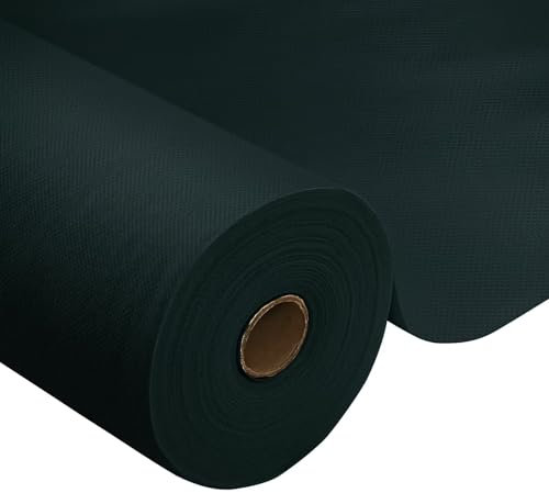 Tischdeckenrolle,Dunkelgrün,1.18 x 25m,1 Rolle Tischdecke,Einweg Vlies Stoffähnlich,ideal für Jede Party,Hochzeit,Geburtstagsfeier,Gastronomie,Größe und Farbe nach Wahl