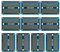 EPLZON Prototype Board Lötbares Breadboard Doppelseitig Leiterplatte PCB Circuit Board zum Schweißen von,DIY elektronische Artikel,Blau(Packung mit 10 Stück)
