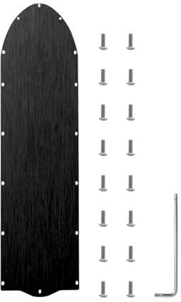 ziyany Untere Batterieabdeckung aus rostfreiem Stahl, kompatibel mit Ninebot Max G2 G65, Chassis-Schutzabdeckung for Elektroroller, Reparaturteile(Black)