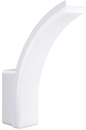Maclean MCE511 Aplique LED, Iluminación de Pared para Interior y Exterior, Lámpara 20W, IP65 Resistente al Agua, 2750lm, Blanco Neutro 4000K, Rango de Detección: máx. 10m (Blanco)