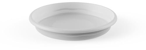 Plato maceta terra color blanco Plastiken