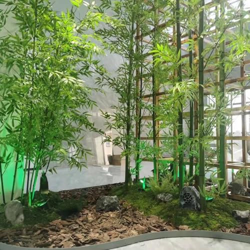 Wanddekoration, 10 Stück, 200 cm groß, künstliche Bambuspflanzen für die Landschaftsgestaltung, kommerzielle künstliche Bambusdekoration, Bambuswand, Sichtschutz, Kunstpflanzen für
