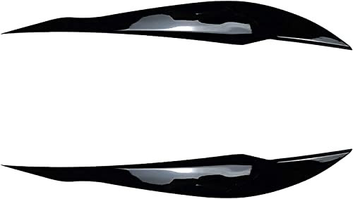 MCDA Auto Scheinwerfer Augenbrauen für BMW X1 F48 2015+, Frontscheinwerfer Augenbrauen Dekorativ Aufkleber Augenlid Aufkleber,Carbon Fiber Look